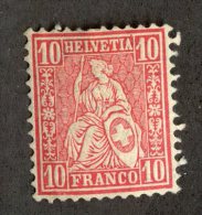 3920  Swiss 1881   Mi.#38 *  Scott #62  Cat. 5.€ -Offers Welcome!- - Unused Stamps