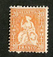 3954  Swiss 1881   Mi.#40 *  Scott #64  Cat. .60€ -Offers Welcome!- - Unused Stamps