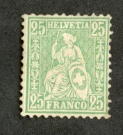 3979  Swiss 1867   Mi.#32b (*)  Scott #55a  Cat. 40.€ -Offers Welcome!- - Neufs