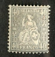 4064  Swiss 1881   Mi.#42 *  Scott #66  Cat. 2.€ -Offers Welcome!- - Neufs