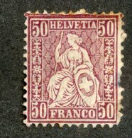 4088  Swiss 1881   Mi.#43 *  Scott #67  Cat. 15.€ -Offers Welcome!- - Unused Stamps