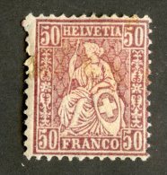 4090  Swiss 1881   Mi.#43 *  Scott #67  Cat. 15.€ -Offers Welcome!- - Unused Stamps