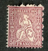 4093  Swiss 1881   Mi.#43 *  Scott #67  Cat. 15.€ -Offers Welcome!- - Unused Stamps