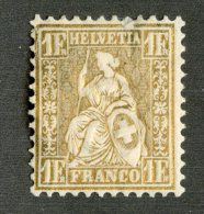 4105A  Swiss 1862   Mi.#28c *  Scott #50  Cat. 20.€ -Offers Welcome!- - Neufs