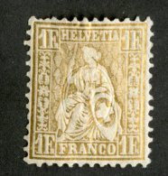 4107  Swiss 1881   Mi.#44 *  Scott #68  Cat. 19.€ -Offers Welcome!- - Ungebraucht