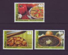 2009.50 CUBA 2009 COMPLETE SET MNH CUBAN FOOT. COMIDA CUBANA. PLATANO. ARROZ. BANANA. RICE. FRIJOLES. - Nuovi