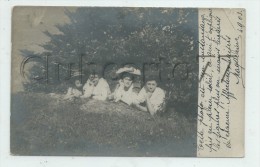Salvan (Suisse, Valais) :  GP D´un Groupe De Jeunes Filles En 1903 (animée) CP PHOTO RARE. - Salvan