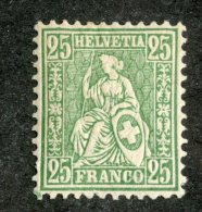 4141  Swiss 1862   Mi.#32b *  Scott #55a  Cat. 40.€ -Offers Welcome!- - Neufs