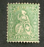 4151  Swiss 1867   Mi.#32a *  Scott #55  Cat. 2.€ -Offers Welcome!- - Ungebraucht