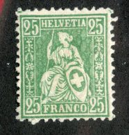 4158  Swiss 1867   Mi.#32a *  Scott #55  Cat. 2.€ -Offers Welcome!- - Neufs