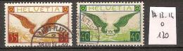 Suisse PA 13-14 Oblitérés Côte 120 € - Used Stamps