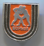 WRESTLING - Russia, Soviet Union, Pin, Old Badge - Worstelen