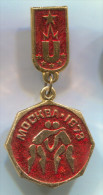 WRESTLING - Russia, Soviet Union, Pin, Old Badge, 40x20mm - Lotta