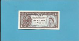 HONG KONG -  1 CENT - Sign. 1 ( 1961 - 71 ) - P 325.a - UNC. - 2 Scans - Hongkong