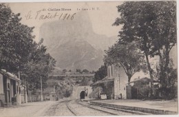 Cpa,la Gare DE CLELLES-MENS En 1916,pleine Guerre,rail,tunnel,prés La Mure,grenoble,rare,isère - Clelles