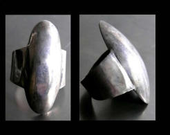 - Bague Moderniste En Argent (Pologne) T55 - T56 / Vintage Silver Ring Modernist Creator's Jewell - Anelli