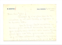 MALMEDY - Lettre à Entête DEHOTTAY - Villa Floriheid En 1946 (b126) - 1900 – 1949