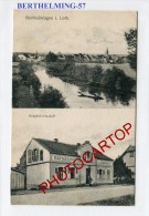 BERTHELMING-BERTHELMINGEN-Restauration ZUM BAHNHOF-Commerce-Cp Multivues-France-57- - Fénétrange