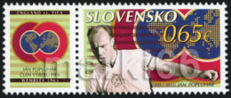 Slovakia - 2013 - Major Sporting Events - Jan Popluhar - Mint Stamp With Personalized Coupon - Unused Stamps