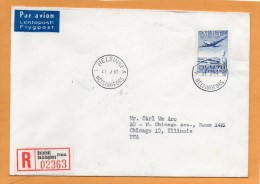 Finland 1961 Air Mail Cover Mailed Registered To USA - Briefe U. Dokumente