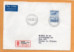 Finland 1962 Air Mail Cover Mailed Registered To USA - Brieven En Documenten