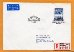 Finland 1962 Air Mail Cover Mailed Registered To USA - Lettres & Documents