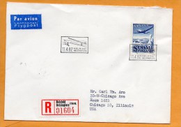 Finland 1962 Air Mail Cover Mailed Registered To USA - Covers & Documents