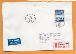 Finland 1962 Air Mail Cover Mailed Registered To USA - Covers & Documents