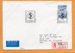Finland 1964 Air Mail Cover Mailed Registered To USA - Briefe U. Dokumente