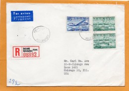 Finland 1962 Air Mail Cover Mailed Registered To USA - Covers & Documents