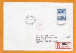 Finland 1963 Air Mail Cover Mailed Registered To USA - Brieven En Documenten