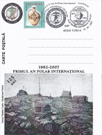 4080A  FIRST INTERNATIONAL POLAR YEAR POSTCARD ROMANIA 2007 - Expéditions Arctiques