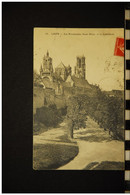 CP, 02, LAON Les Promenades Saint Remy Et La Cathedrale N°36 Edition ELD RARE Plan - Laon