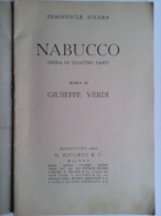 Lib396 Andrea Chenier, Giordano, Dramma In Ambiente Storico, Libretto Del Cantato, Edizione Casa Musicale Sonzogno 1930 - Theatre