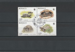 Monaco 1991 - Blocs De Quatre - "Protection De La Nature : La Tortue" Timbres Yvert & Tellier N° 1805 à 1808 - Gebruikt