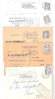 Lot De 5 Lettres / Cartes Commerciales Avec Marianne De COCTEAU Période 1963-1964, Ensemble TB - 1961 Marianni Di Cocteau