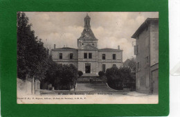 38  ST JEAN DE BOURNAY  HOTEL DE VILLE Petite Animation   CPA  Année  1906 - Saint-Jean-de-Bournay