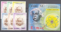 Albert Einstein COB 1010/15+BL39 1980 MNH - Ongebruikt
