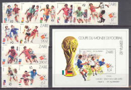 Worldcup Football "Espana 82" COB 1137/48+BL51 1982 MNH - Ungebraucht
