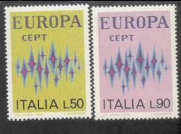CEPT Sterne Italien 1364 - 1365 ** Postfrisch MNH - 1972