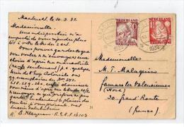 Cp De MAASTRCHT Pour La France 1932 - Brieven En Documenten