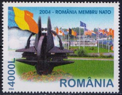 ROMANIA, 2004, Admission To NATO,  MNH (**), LPMP/Sc 1633/4628 - OTAN