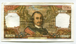 P France 100 Francs "" CORNEILLE "" 3 - 9 - 1970 # 1 - 100 F 1964-1979 ''Corneille''