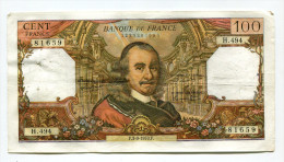 P France 100 Francs "" CORNEILLE "" 3 - 9 - 1970 # 2 - 100 F 1964-1979 ''Corneille''