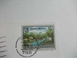 STORIA POSTALE FRANCOBOLLO COMMEMORATIVO Austria Vienna Chiesa Di San Carlo - Iglesias