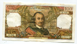 P France 100 Francs "" CORNEILLE "" 1 - 4 - 1971  # 8 - 100 F 1964-1979 ''Corneille''