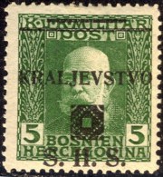 YUGOSLAVIA - JUGOSLAVIA - SHS BOSNIA & H. - ERROR  OVPT. - *MLLH - 1918 - Neufs