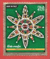 ITALIA REPUBBLICA USATO - 2013 - Arte Orafa - Fibbia A Forma Di Stella - € 0,70 - S. 3396 - 2011-20: Used