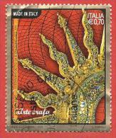 ITALIA REPUBBLICA USATO - 2013 - Arte Orafa - Ostensorio - € 0,70 - S. 3397 - 2011-20: Used