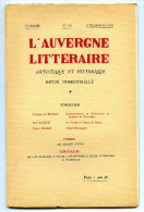 L'Auvergne Littéraire - N° 145 - 2e Trimestre 1954 - Auvergne